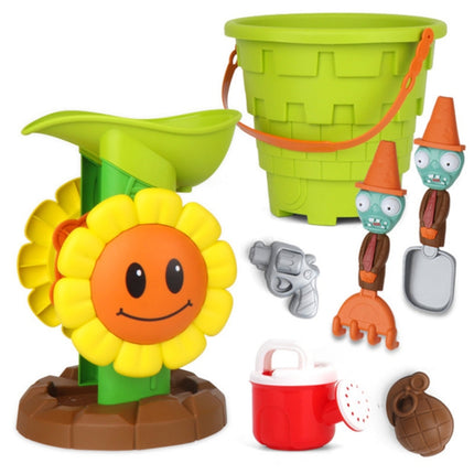 7-piece Children Beach Water Toy(Sunflower)-garmade.com