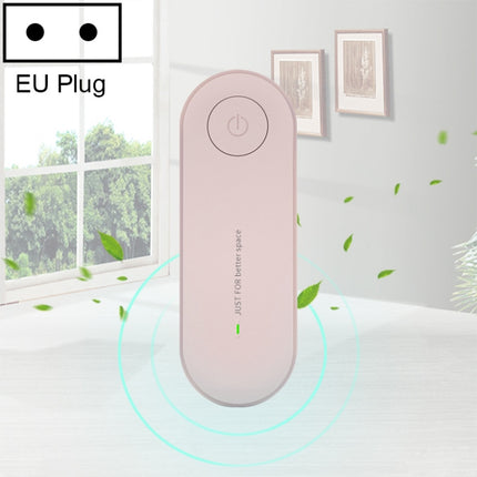Mini Anion Air Purifier Smoke PM2.5 Remove Toilet Kitchen Air Purifier, Plug Type:EU Plug(Pink)-garmade.com