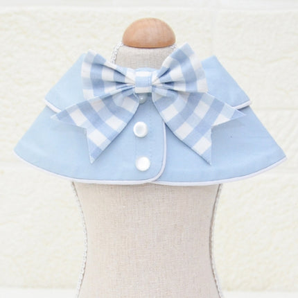 Pet Accessories Dog Small Shawl Bib Saliva Towel Triangle Scarf, Size:S(Light Blue)-garmade.com