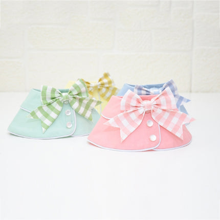 Pet Accessories Dog Small Shawl Bib Saliva Towel Triangle Scarf, Size:L(Light Green)-garmade.com