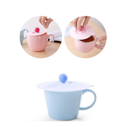 5 PCS Environmentally Friendly Food Grade Silicone Heat-resistant Lid, Size:S(Pink)-garmade.com