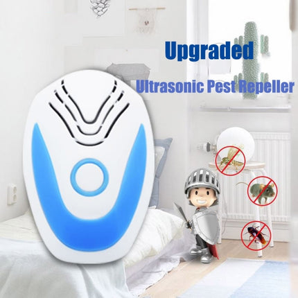 Multifunctional Ultrasonic Electronic Mosquito Repellent, Plug Type:UK Plug(Blue)-garmade.com
