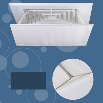Central Air Conditioning Wind Shield Wall-Mounted Anti Direct Blowing Windshield, Size:45x45cm(White )-garmade.com