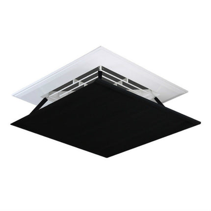 Central Air Conditioning Wind Shield Wall-Mounted Anti Direct Blowing Windshield, Size:45x45cm(Black )-garmade.com
