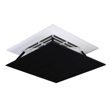 Central Air Conditioning Wind Shield Wall-Mounted Anti Direct Blowing Windshield, Size:60x60cm(Black )-garmade.com