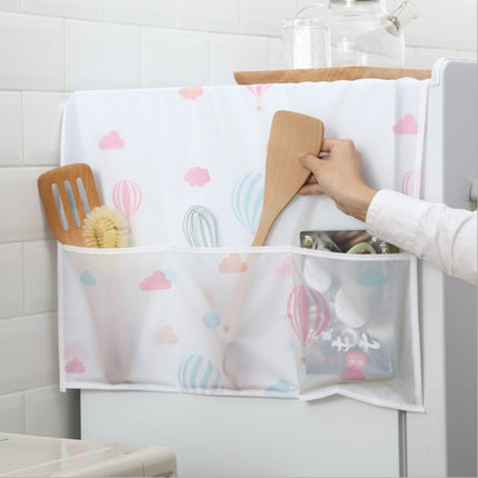 Simple Printing Refrigerator Household Appliance Waterproof Kitchen Storage Dust Cover(Balloon)-garmade.com