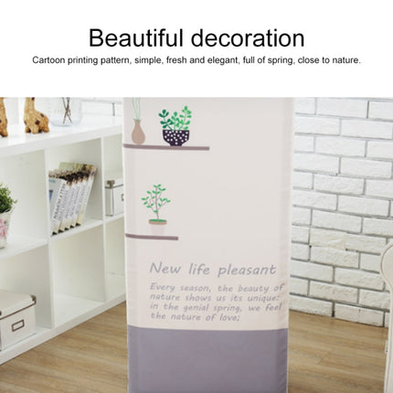 Simple Vertical Cabinet Type All Inclusive Air Conditioning Fabric Dust Cover, Size:170x50x30cm, Style:Red Plum-garmade.com