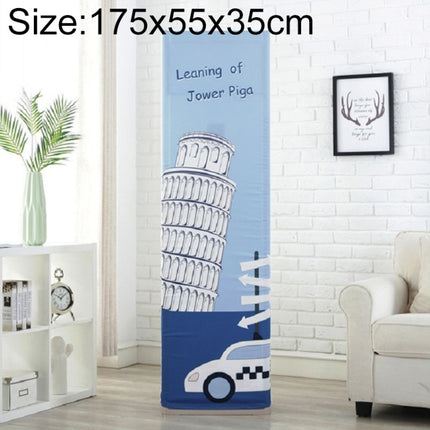 Simple Vertical Cabinet Type All Inclusive Air Conditioning Fabric Dust Cover, Size:175x55x35cm, Style:Tall Building-garmade.com