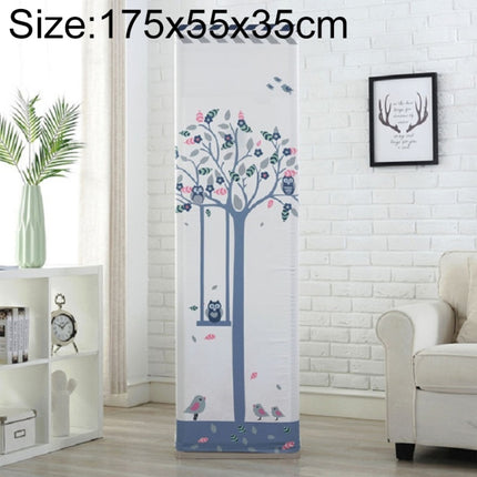 Simple Vertical Cabinet Type All Inclusive Air Conditioning Fabric Dust Cover, Size:175x55x35cm, Style:Swing-garmade.com