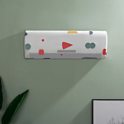 Air Conditioner Cover Hanging Air Conditioning Anti-Dust Dust All Inclusive Cover, Specification:80x31x21cm(Flower)-garmade.com