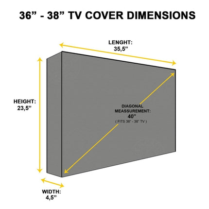 Outdoor TV Waterproof and Dustproof Universal Protector Cover, Size:52-55 inch-garmade.com