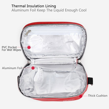Feeding Bottle Insulation Bags Baby Diaper Stroller Cooler Changing Bags(Ppink)-garmade.com