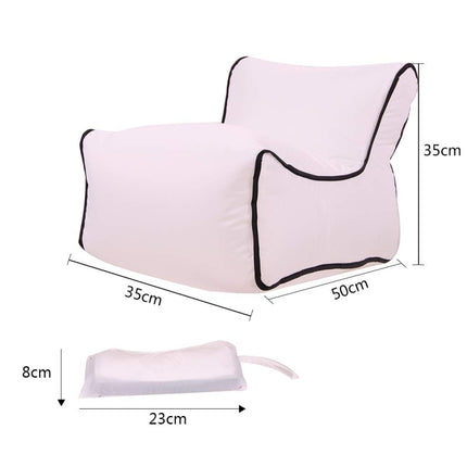 Waterproof Mini Inflatable Baby Seats SofaChair Furniture Bean Bag Seat Cushion(Black seat)-garmade.com