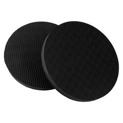 E90 Round Yoga Support Cushion Balance Protection Cushion, Diameter: 17.5cm(Black)-garmade.com