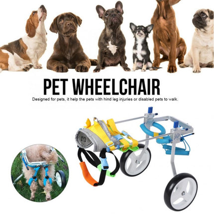 Pet Wheelchair Disabled Dog Old Dog Cat Assisted Walk Car Hind Leg Exercise Car For Dog/Cat Care, Size:S-garmade.com