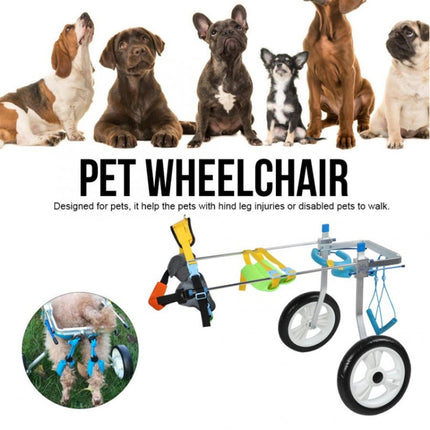 Pet Wheelchair Disabled Dog Old Dog Cat Assisted Walk Car Hind Leg Exercise Car For Dog/Cat Care, Size:XL-garmade.com