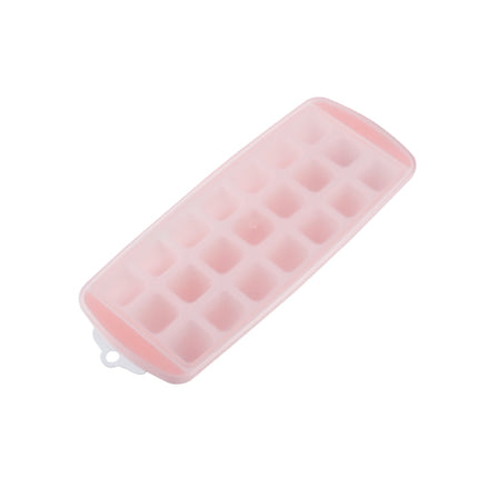 Summer 21 Grid Cool Home-made Ice Cube Ice Box Mould with Lid(Pink)-garmade.com