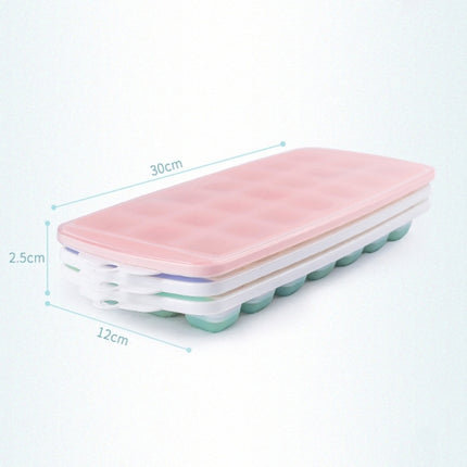 Summer 21 Grid Cool Home-made Ice Cube Ice Box Mould with Lid(Pink)-garmade.com