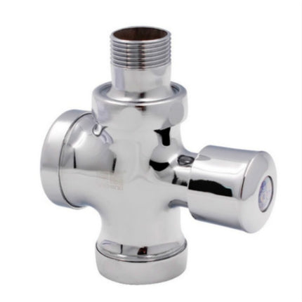 Stool Flush Valve Urinal Delay Valve Hand Press Flush Valve, Style:25 mm Copper Large-garmade.com