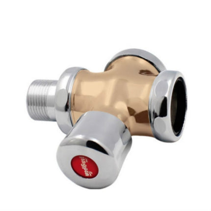 Stool Flush Valve Urinal Delay Valve Hand Press Flush Valve, Style:1 Inch Copper Small-garmade.com