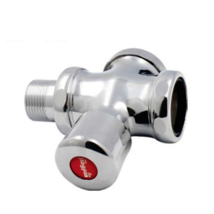 Stool Flush Valve Urinal Delay Valve Hand Press Flush Valve, Style:1 Inch Alloy Large-garmade.com