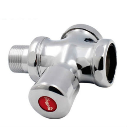 Stool Flush Valve Urinal Delay Valve Hand Press Flush Valve, Style:1 Inch Alloy Small-garmade.com