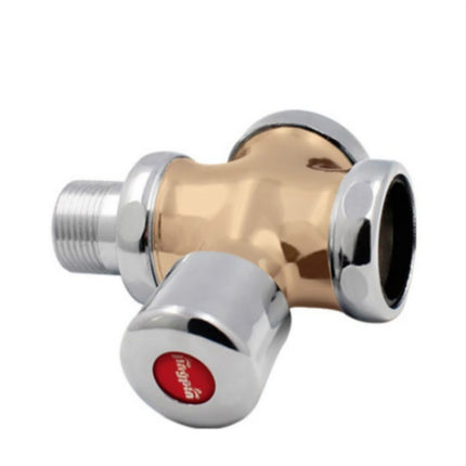 Stool Flush Valve Urinal Delay Valve Hand Press Flush Valve, Style:1 Inch Copper Medium-garmade.com