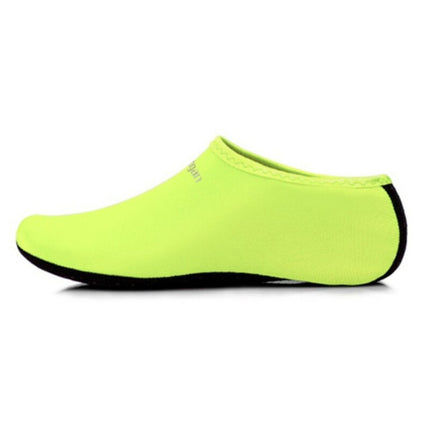 Yoogan Pair Unisex Outdoor Non-Slip Beach Socks for Swimming Diving Snorkeling, Shoe Size:3XS（22-25）(Fluorescent Green)-garmade.com