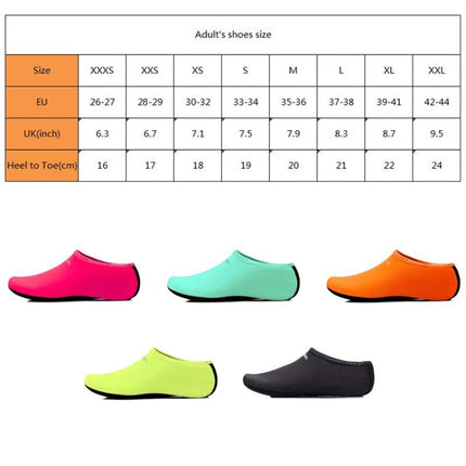 Yoogan Pair Unisex Outdoor Non-Slip Beach Socks for Swimming Diving Snorkeling, Shoe Size:S（34-35）(Fluorescent Green)-garmade.com