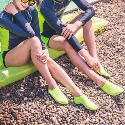 Yoogan Pair Unisex Outdoor Non-Slip Beach Socks for Swimming Diving Snorkeling, Shoe Size:M（36-37）(Fluorescent Green)-garmade.com