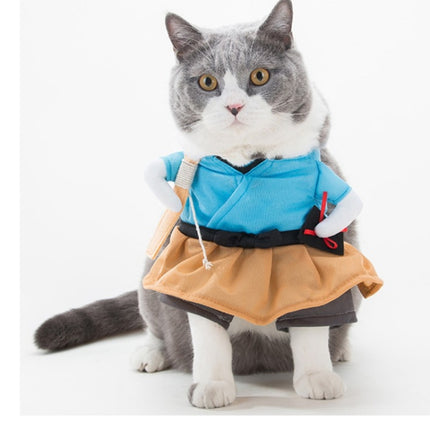 Funny Cat Dog Costume Uniform Suit Cat Clothes Costume Puppy Clothes Dressing Up Suit Party Clothing for Cat Cosplay Clothes, Size:S(Urashima Taro)-garmade.com