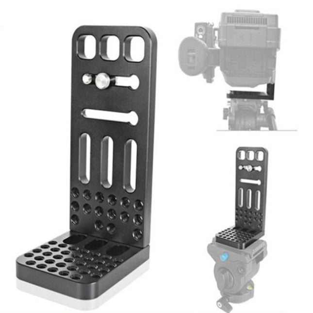 BEXIN L130A Vertical Shoot Quick Release L Plate Bracket 1/4 inch Screw Holes Base Holder-garmade.com