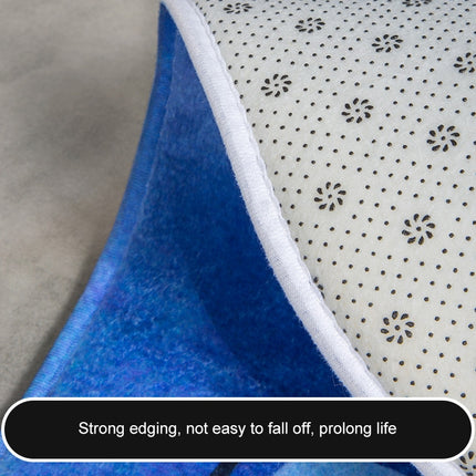 Cartoon Sleeping Cat Bath Mat Bathroom Carpets Toilet Anti-slip Floor Mat, Size:40X60CM(Blue)-garmade.com