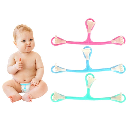 3 PCS Plastic Three-hook Small Claw Baby Diaper BuckleRandom Color Delivery-garmade.com