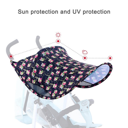 Sun Visor UV Ventilated Universal Baby Stroller Cover(Black)-garmade.com