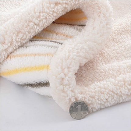 Winter Thick Double Layer Printed Lambskin Children Blanket Bedding, Size:75X100cm-garmade.com