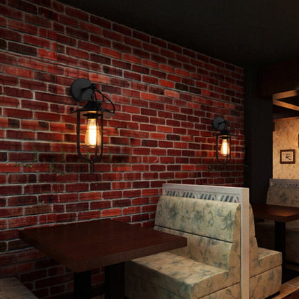 Creative Dock Retro Iron Restaurant Balcony Corridor Bedside Wall Lamp without Bulbs-garmade.com