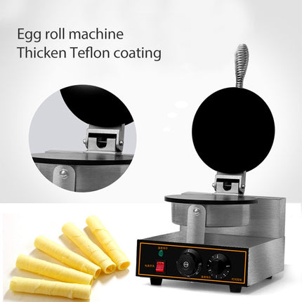 Stainless Steel Single-head Egg Roll Machine Ice Cream Crisp Egg Roller, Size:320x250x178cm-garmade.com