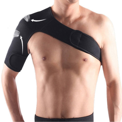 Breathable Adjustable Shoulder Support Brace Unisex Sport Compression Brace Strap Wrap Shoulder Belt, Size:Right Shoulder-garmade.com