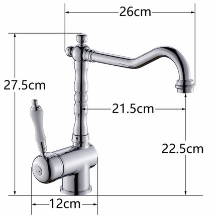 Kitchen Bathroom Faucet Hot and Cold Faucet Taps Sink Without Hose-garmade.com