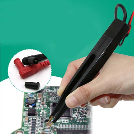 Chip Test Leads Component LCR Testing Tool Multimeter Tester Meter Pen Test Probe Lead Tweezers-garmade.com