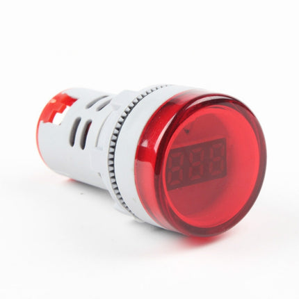 AD16-22DSV Mini Digital Display 60-500V General Indicator AC Voltmeter, Open Hole: 22mm(Red)-garmade.com