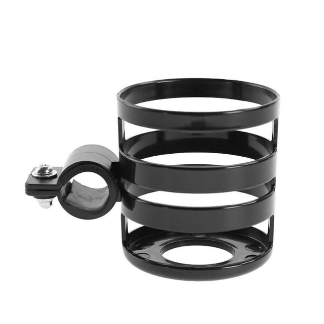 Round Plastic Baby Stroller Accessories Bicycle Water Bottles RackBottles Rack(Black)-garmade.com