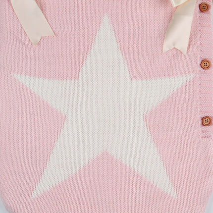 Newborns Five Star Knitted Sleeping Bags Winter, Color: Pink-garmade.com