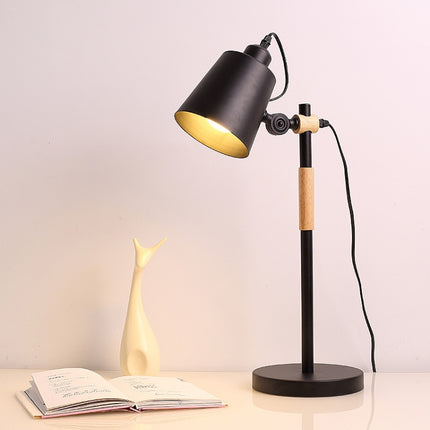 Knob Switch Reading Desk Lamp Home Decoration Lamp(Black)-garmade.com