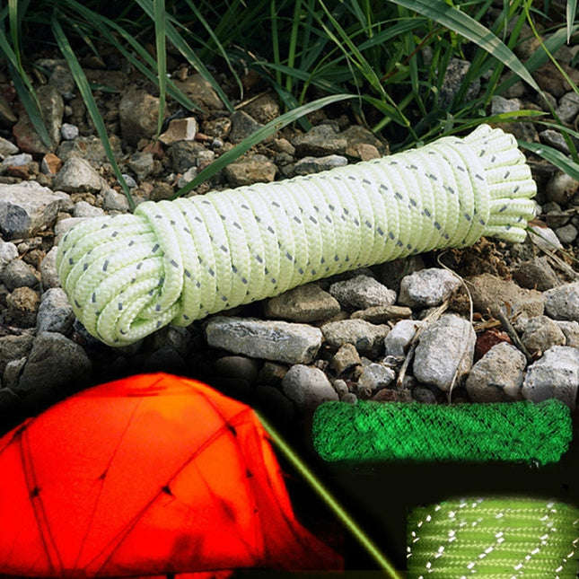 5mm Diameter Reflective String Windproof Tent Rope Line Camping Rope Reflective Tent Ropes-garmade.com