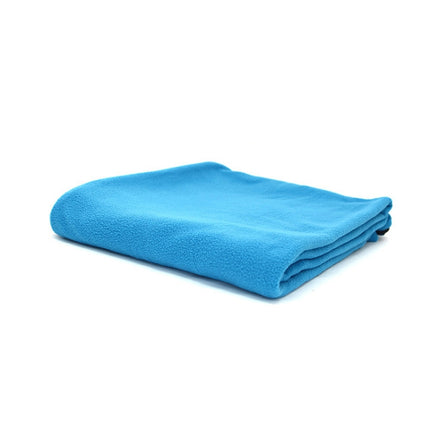 Outdoor Fleece Sleeping Bag Camping Trip Air Conditioner Dirty Sleeping Bag Separated By Knee Blanket During Lunch Break Thickened (Blue)-garmade.com