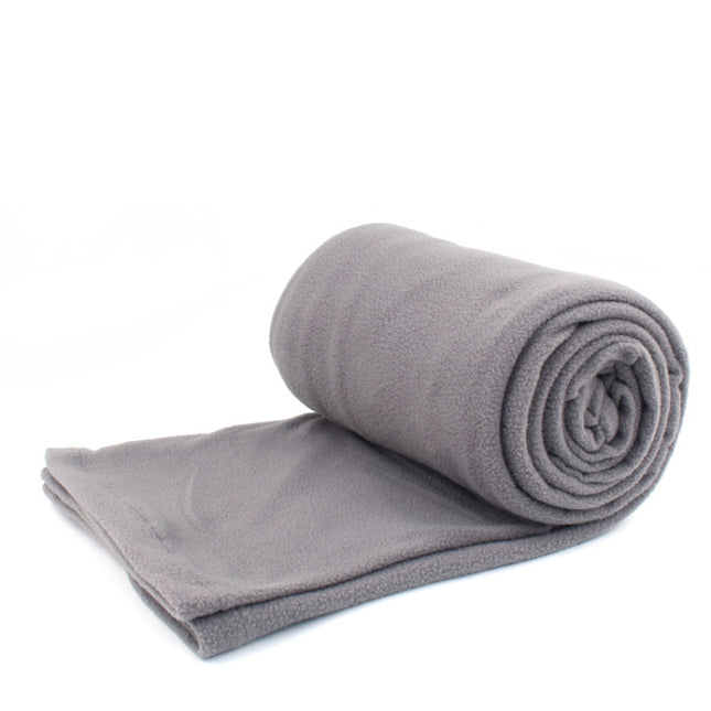 Outdoor Fleece Sleeping Bag Camping Trip Air Conditioner Dirty Sleeping Bag Separated By Knee Blanket During Lunch Break Thickened (Gray)-garmade.com