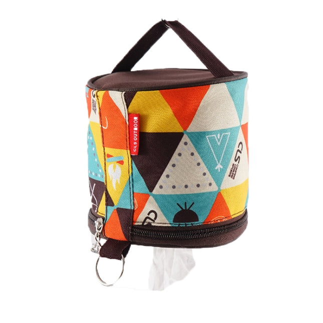 2 PCS Outdoor Camping Foldable Pumping Box Roll Paper Storage Bag(New Pattern)-garmade.com