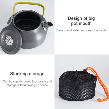 0.8L Portable Outdoor Mountaineering Picnic Aluminum Teapot Kettle Coffee Pot, Capacity: 0.8L-garmade.com